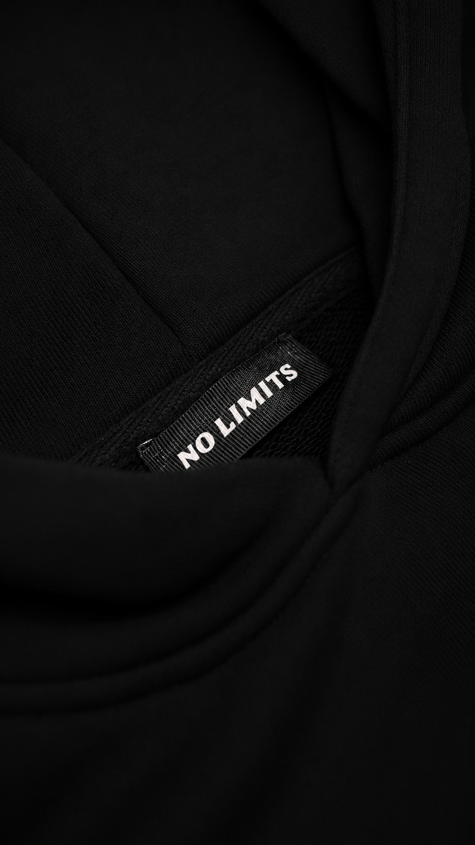 NOLIMITS BASIC HOODIE WHITE PRINT