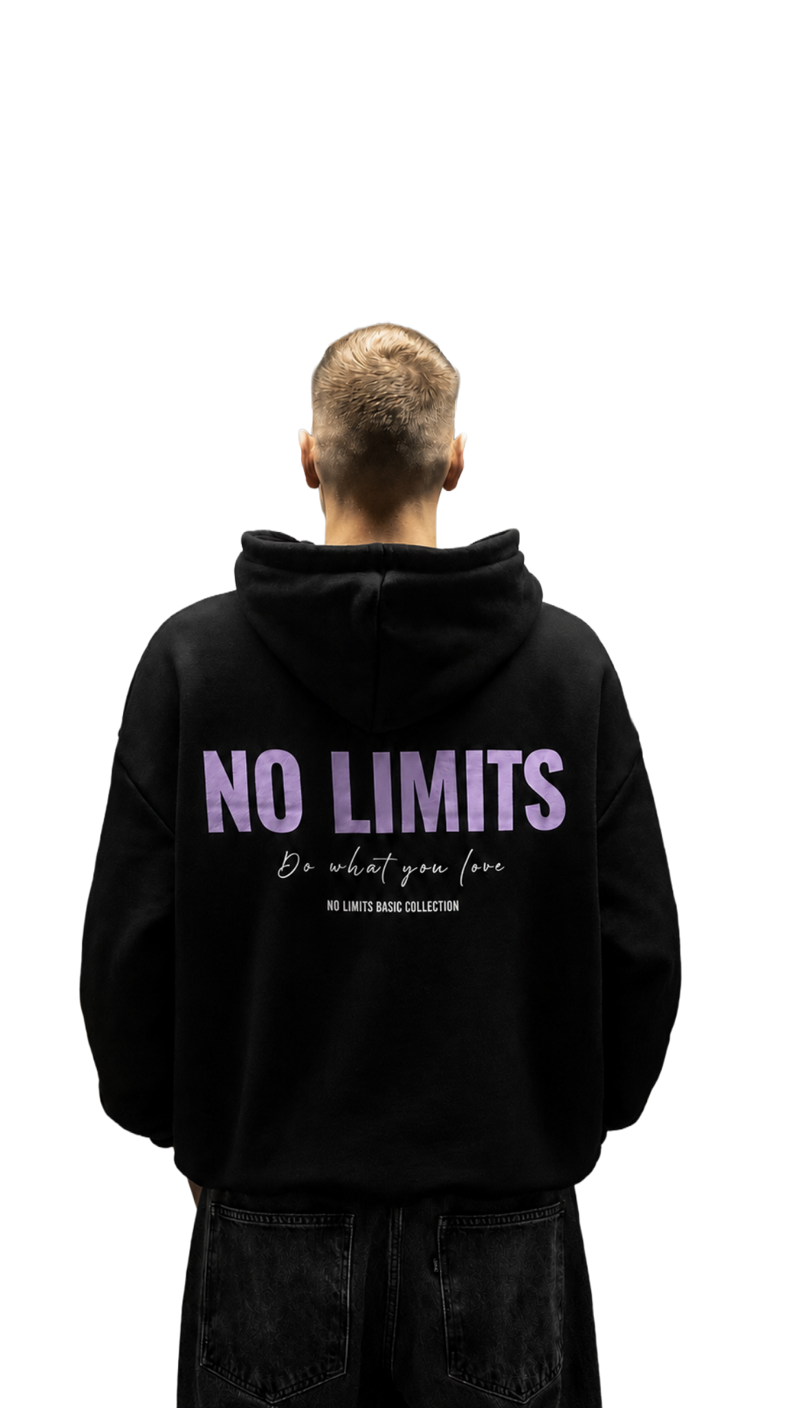 NOLIMITS BASIC HOODIE PURPLE PRINT
