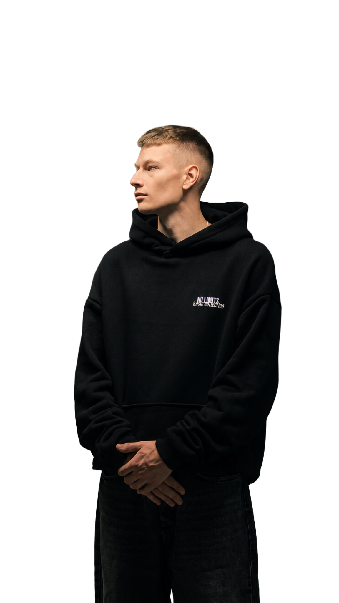 NOLIMITS BASIC HOODIE PURPLE PRINT